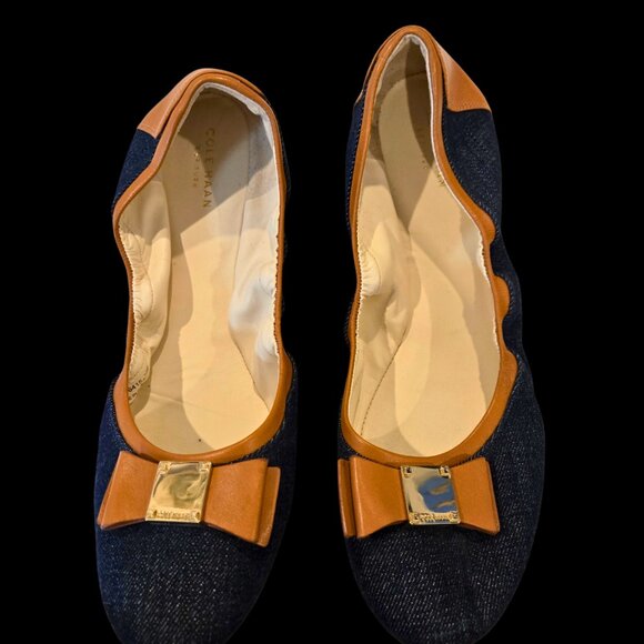 Cole Haan Shoes - Cole Haan Denim Ballet Flats – Women’s Size 12 – Rare Size – Like New